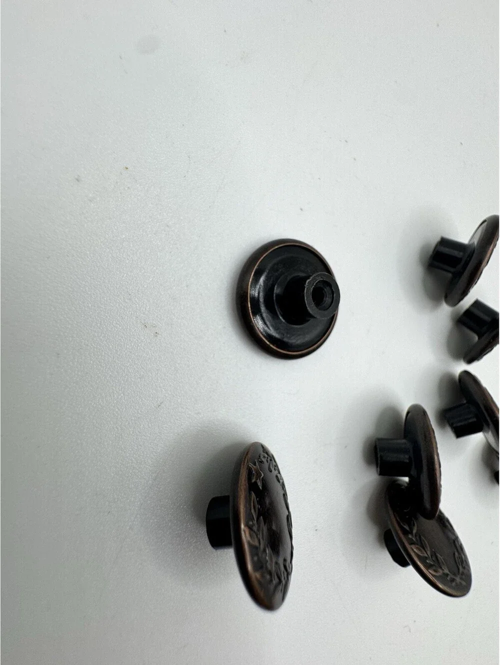 Lot Of 8 Vintage Levi Strauss Jeans Buttons With Backs